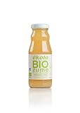 Ekolo Zumo de Manzana Kiwi Ecológico, 100% Exprimido, 12 Botellas x 200 ml, 2400 ml