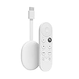 Google TV Chromecast con (4K) - Entretenimiento en streaming, en tu TV y con búsqueda por voz - Disfruta de películas, series y Netflix en 4K con HDR - Fácil de instalar, Blanco Nieve (Snow)