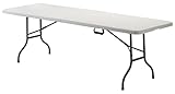 KG KITGARDEN - Mesa Plegable Portátil Multifuncional, 180x70x74cm, Blanco