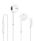 Auriculares para iPhone,Cascos Cable con Aislamiento de Ruido Soporte Control de Volumen de Llamadas,Compatible con iPhone 11/12/13/X/XS/XR/8/8 Plus/7/7 Plus,Soporta Todo el Sistema i0S