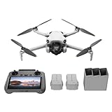 DJI Pack Mini 4 Pro Vuela Más con DJI RC 2 (control remoto pantalla), drones camara 4k, menos de 249 g, 34 min tiempo vuelo, 2 baterías adicionales, C0