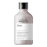 L'Oréal Professionnel, Champú Neutralizador Para pelo gris, blanco o rubio claro, Silver, SERIE EXPERT, 300ml