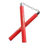 AUFIKR Nunchakus de Espuma Entrenamiento Práctico Nunchucks de Artes Marciales Nunchakus para Niños Adultos y Principiantes,Entrenamiento Portátil Artes Marciales Nunchakus de Espuma