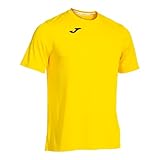 Joma Camiseta Deportiva Manga Corta Hombre, Ligera y Transpirable para Todo Tipo de Deporte, Combi , L, Amarillo