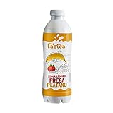 DIA LACTEA yogur líquido sabor fresa y plátano botella 1 lt