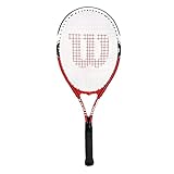 Wilson Federer Adult - Raqueta, Color Rojo/Gris, Talla 3