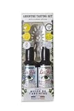 La Fée Absenta Superior Tasting Set | 1 Absenta Parisienne Verde 50 ml 68% Vol. + 1 Absenta Blanca 50 ml 53% Vol. | Elaborado en Francia | Incluye Cuchara de regalo 'Perfect Serve Absinthe'