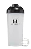 Myprotein Botella mezcladora de 600 ml, color negro y transparente, con bola mezclada, batidos de proteínas suaves, mezclas de proteínas, batido para llevar, batidos de proteínas sin grumos, sin olor