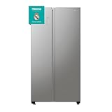 Hisense RS711N4ACE- Frigorífico Side by Side, Capacidad 547 L con 178.6 cm Alto,Total No Frost, Super Freeze, Alarma de Puerta Abierta, Modo Vacaciones, Freezer Convert, Bajo Nivel de Ruido ,Clase E