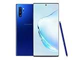 Samsung Galaxy Note 10+ 5G, 256GB, Aura Azul (Reacondicionado), Original de fábrica (Corea del Sur), Exclusivo para el Mercado Europeo (Versión Internacional)