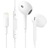 Auriculares para iPhone con Cable [Certificado MFI] Auriculares con Micrófono y Control de Volumen, Auriculares Cancelacion Ruido Compatible con iPhone 14 Pro Max Plus/13/12/SE/11/XS Max/XS/88Plus/7