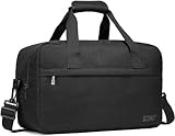 Kono Bolsa de Viaje Ligero 35x20x20 Ryanair Equipaje de Mano con Correa para el Hombro 14L (Negro)