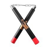 AUFIKR Nunchakus de Espuma Entrenamiento Práctico Nunchucks de Artes Marciales Nunchakus para Niños Adultos y Principiantes,Entrenamiento Portátil Artes Marciales Nunchakus de Espuma