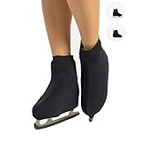 CALZITALY Cubrepatin para Niña y Mujer, Funda PatinSkate, Professional Skating, Natural, Negro, Caramelo, 70 DEN, S, M, L, Calcetería Italiana (33-37, Negro)