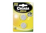 CEGASA CR2032 Pack 2 Pilas Botón de Litio