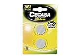 CEGASA CR2032 Pack 2 Pilas Botón de Litio