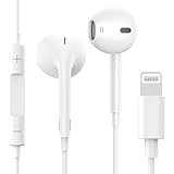 Auriculares para iPhone 【Certificado MFi】 Cascos Cable con Aislamiento de Ruido Soporte Control de Volumen de Llamadas,Compatible con iPhone 14/14 Pro/13/12/11/X/Xs/8/7,Soporta Todo el Sistema i0S