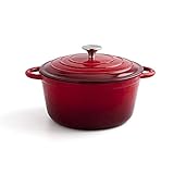 Bidasoa FIERRO - Cocotte Hierro Fundido Rojo 24Cm - 3,7L (7664008)