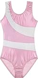 Mulnall Maillots de Gimnasia para Niña Sin Mangas Maillot de Mono Elástico de Danza Ballet Gimnasia Rítmica Disfraz 2-10Años(5701-08-120)