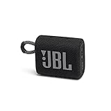 JBL GO 3 - Altavoz inalámbrico portátil con Bluetooth, resistente al agua y al polvo (IP67), hasta 5h de reproducción con sonido de alta fidelidad, negro