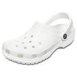 Crocs Classic Clogs (Best Sellers), Zuecos Unisex Adulto, White, 38/39 EU