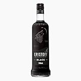 ERISTOFF Black Wild Berry Premium Vodka Spirit Drink, Vodka con Sabor a Frambuesa y Grosella Negra, 18 % Vol, 70cL / 700mL