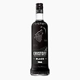 ERISTOFF Black Wild Berry Premium Vodka Spirit Drink, Vodka con Sabor a Frambuesa y Grosella Negra, 18 % Vol, 70cL / 700mL