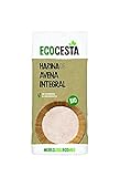 Ecocesta - Harina Ecológica de Avena Integral - 500 g - Contribuye a Mejorar el Tránsito Intestinal - Favorece el Desarrollo Muscular - Indicada para Elaborar Galletas o Pan