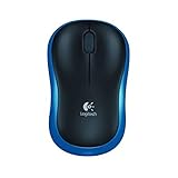 Logitech M185 Ratón Inalámbrico, 2.4GHz con Mini Receptor USB, Batería de 12 Meses, Seguimiento Óptico con Resolución de 1000 dpi, Ambidiestro, Compatible con PC, Mac, Portátil - Azul