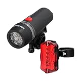 WOLFPACK LINEA PROFESIONAL Kit Luces Led Delantera y Trasera para Bicicleta/Patinete. Funcionamiento a Pilas., 19042045