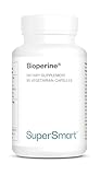 Bioperine - Aumenta la actividad de las enzimas digestivas y la biodisponibilidad de los alimentos - Ayuda a la digestión - Extracto de pimienta negra estandarizado al 95% de piperina - Supersmart