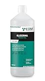 EQM - ECO-904 - Glicerina Vegetal Líquida - 1L - Grado farmacéutico - Hidratante natural cabello y piel - Ideal para jabones, champús, cremas, etc