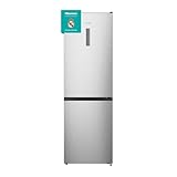 Hisense RB390N4BCC - Frigorífico Combi,No Frost, Inverter, Eficiente Clase C, Capacidad 304 L con 186 cm Alto, Cajón Verduras, 4 Estrellas Congelador, Puerta Reversible, Silencioso 39dB, Color Blanco