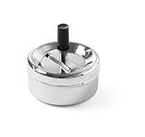 HENDI Cenicero con botón pulsador - ø90x(H)45 mm
