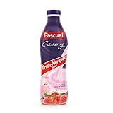 Calidad Pascual- Yogur Líquido cremoso sabor Fresa. Pack de 1 x750 ml