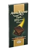 Pack 4 Tabletas Chocolate de 120g marca Antiu Xixona. Chocolate cacao 85%, chocolate cacao 72%, chocolate negro con almendras, chocolate negro con arándanos.