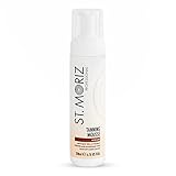 St. Moriz - Mousse Autobronceadora - Tono Medio - Bote 150 ml - Efecto de Bronceado Inmediato - Enriquecido con Aceite de Oliva - Aspecto Natural y Duradero - Todo Tipo de Pieles - 100% Vegano