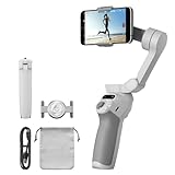 DJI, Estabilizador inteligente Osmo Mobile SE en tres ejes para teléfonos, portátil y plegable, brazo extensible integrado, para Android y iPhone con ShotGuides, para videoblogs, YouTube y TikTok