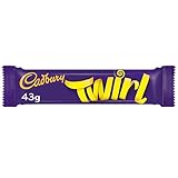 Cadbury Twirl, Dos Barritas Rellenas De Chocolate Con Leche Cadbury En Espirales, 1 x 43 g