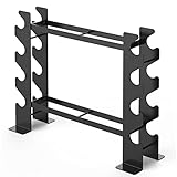 WINNOW - Mancuernas para rack de gimnasio en casa con mancuernas, soporte de peso multicapa