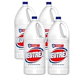 PoliChollo Neutrex Lejía Blanca Concentrada 3820 ml - Pack Ahorro de 4 - Desinfectante y Blanqueador Potente para Hogar y Ropa, Limpieza Profunda, Eficaz contra Manchas y Bacterias