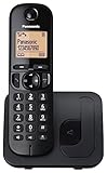 Panasonic KX-TGC210SPB Teléfono Inalámbrico Digital, Unidad Base y 1 Auriculares, Identificador y Bloqueo de Llamadas, Altavoz Manos Libres, Modo Ecológico, Reloj Despertador, Pantalla LCD, Negro