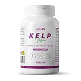 HSN Kelp 500 MG (fuente natural de Yodo 325mcg) | 120 Cápsulas Vegetales procedente del Alga Ascophyllum nodosum | No-GMO, Vegano, Sin Gluten