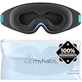 Myhalos Mask Antifaz para Dormir – Antifaz para Dormir Mujer y Hombre Modelo 2022 – Antifaz para Dormir Ojos Sin Presión – Antifaz Dormir con Bolsa de Almacenamiento - Viajes, Yoga, Vendaje de Ojos