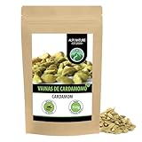 Cardamomo entero (100g), semillas de cardamomo 100% naturales, semillas de cardamomo natural sin aditivos, vegano