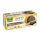 Gullón Galleta Digestive Chocolate, ZERO sin azúcares, Caja 270g