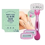 by Amazon Máquina de depilar All-in-One con 4 cuchillas, mujer + 2 repuestos