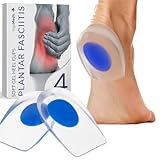 YogaMedic Taloneras de Gel - 2 Pares (4 Uds) – Cómodas Taloneras Fascitis Plantar, Tendinitis de Aquiles y Espolón en el Talón – Plantillas de Talón que Reducen la Presión y el Dolor – (Talla 35-39)