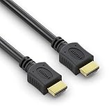 conecto Cable HDMI Alta Velocidad con Ethernet, Ultra-HD, conector chapado en oro, 4K, negro, 1,50m