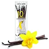 Native Vanilla - Vainas frescas de vainilla tahitiana para extractos - Semillas de grado B al por mayor - 10 vainas